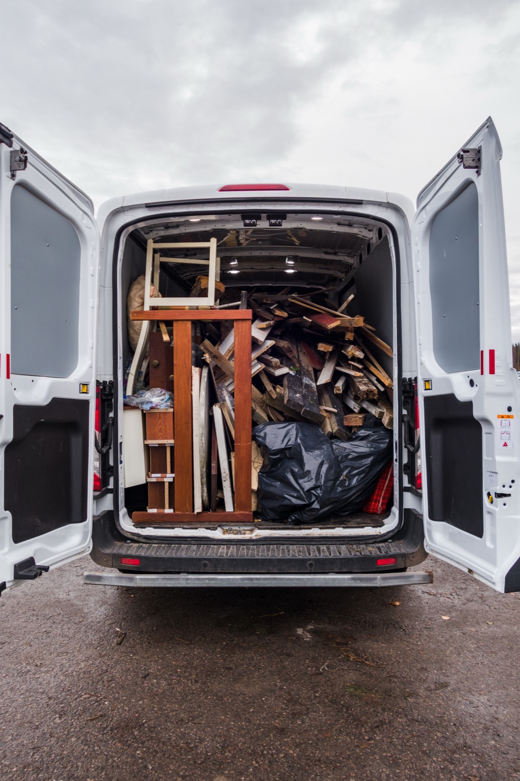 LV Hauls truck loaded with furniture and boxes